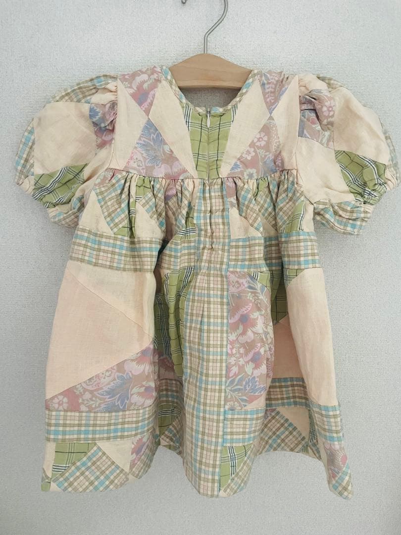 f*a様 【美品】apolina パッチワーク ワンピース 2y-3y EXCL