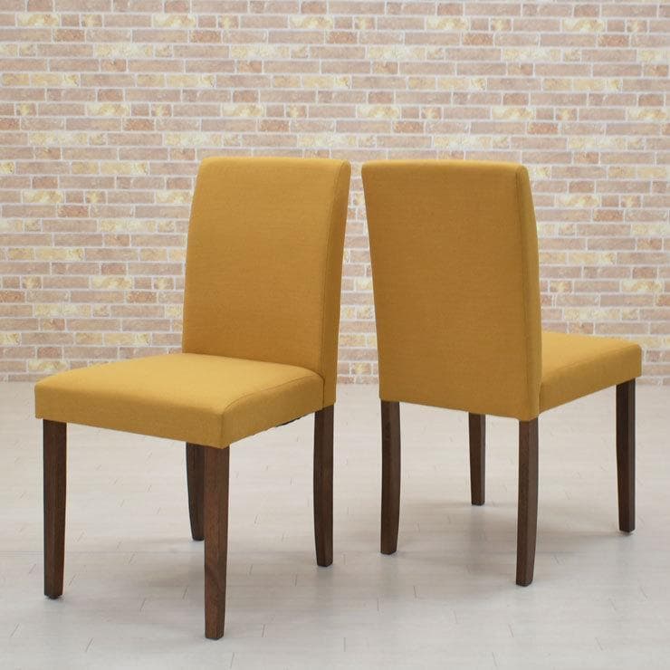 TR DC FAB　4脚　ダイニングチェア　YE＊ブラウン　ファブリック