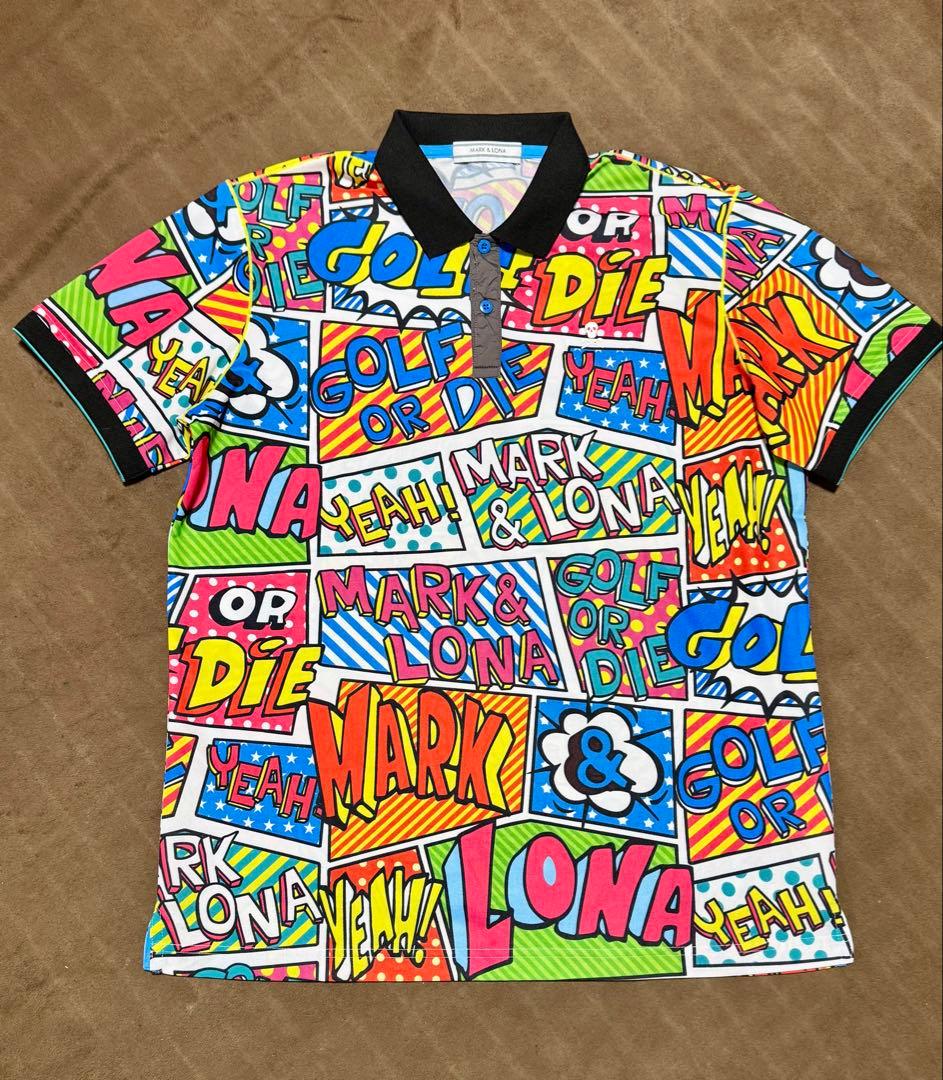 新品　MARK & LONA ポロシャツ　マークアンドロナ ゴルフ 半袖 50