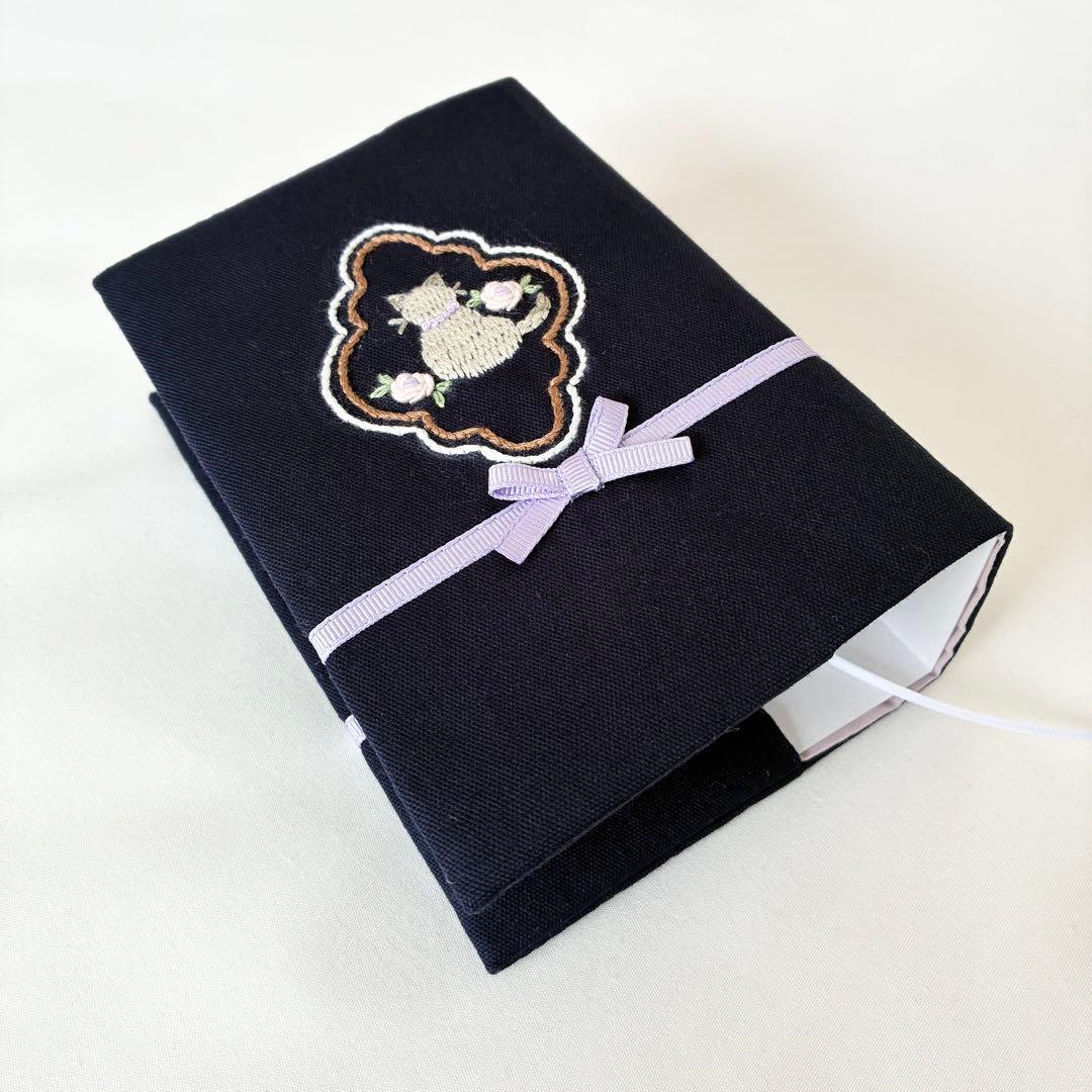 n＊様　手刺繍　辞書カバー　聖書カバー　ティッシュケース　花袋　巾着　お受験