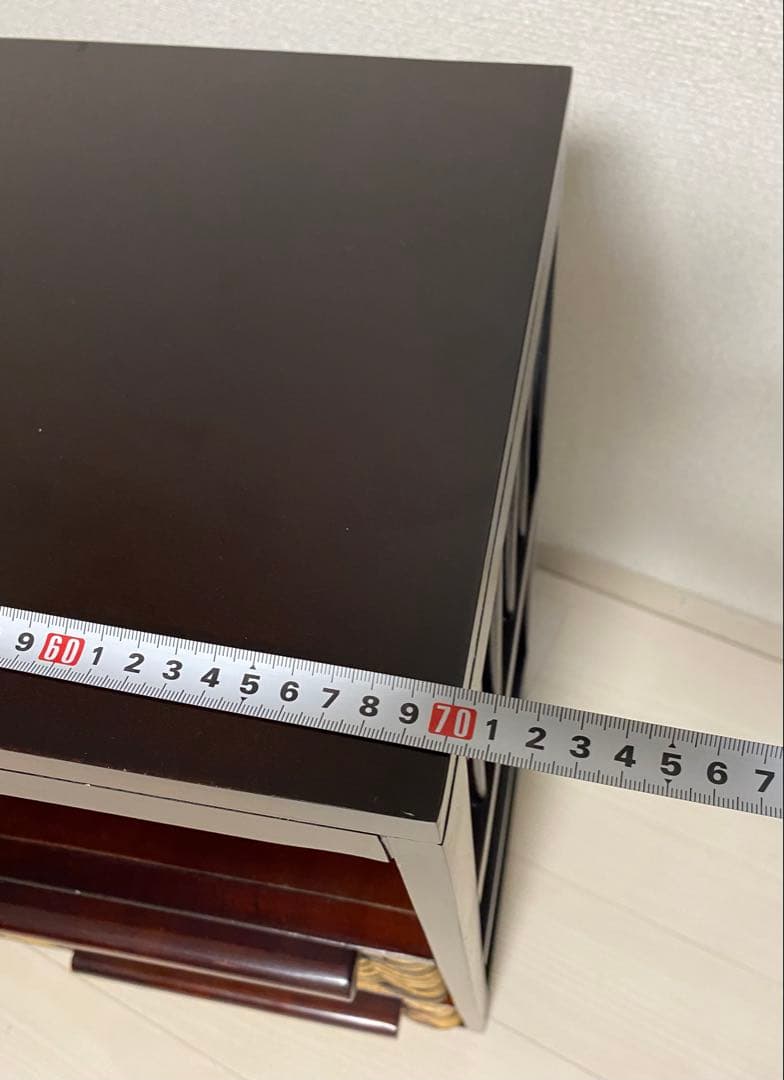 ニッセン　アジア風 レトロ　籐家具 ラタン チェスト　横型 引き出し4個