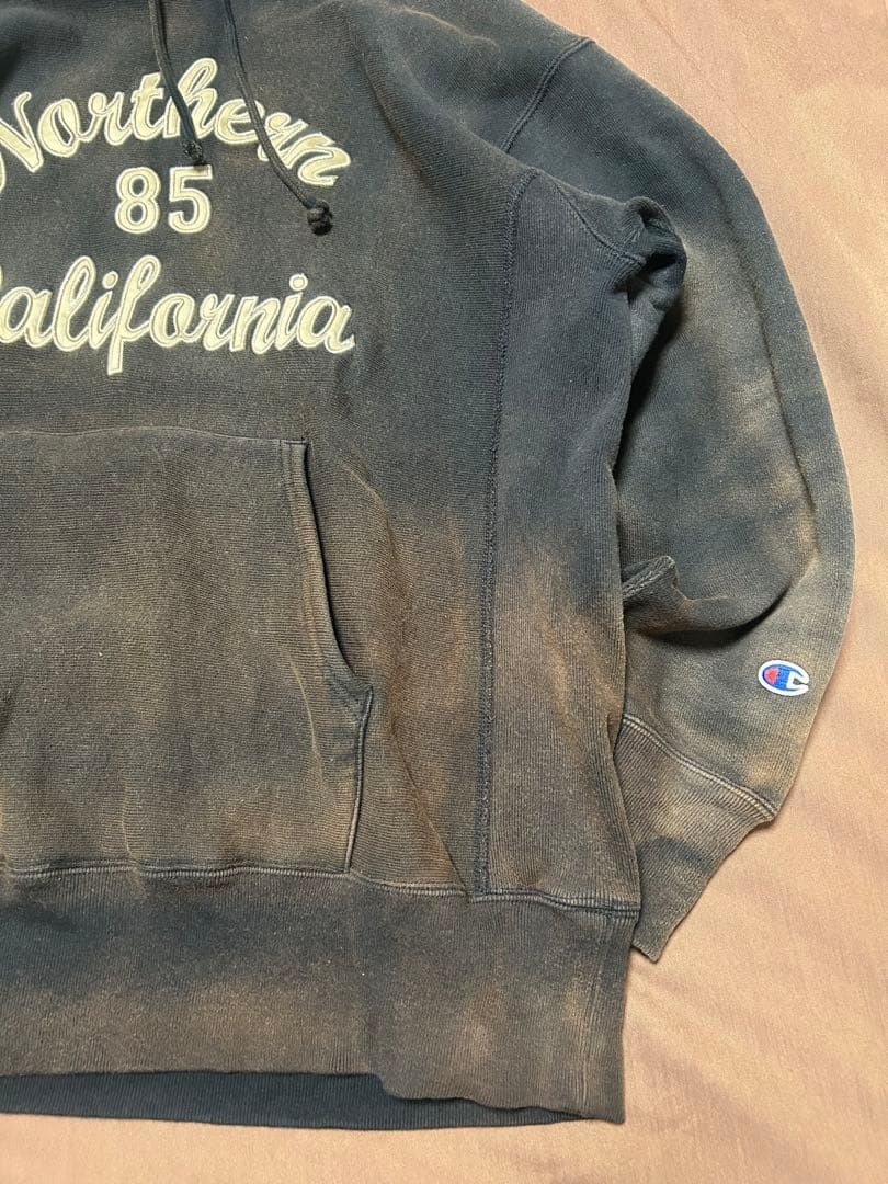 80s 3段 カレッジ Chanpion リバースウィーブ 青単色タグ 復刻