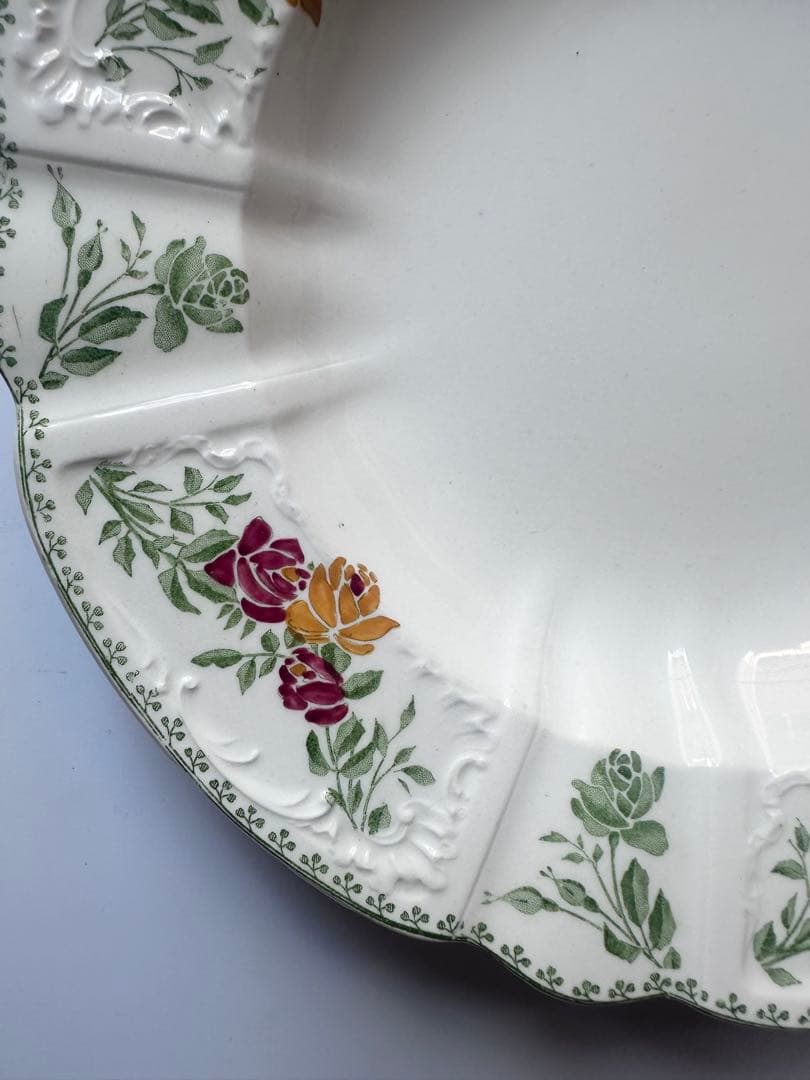 サルグミンヌ　フランス　アンティーク　プレート　皿　ブロカント