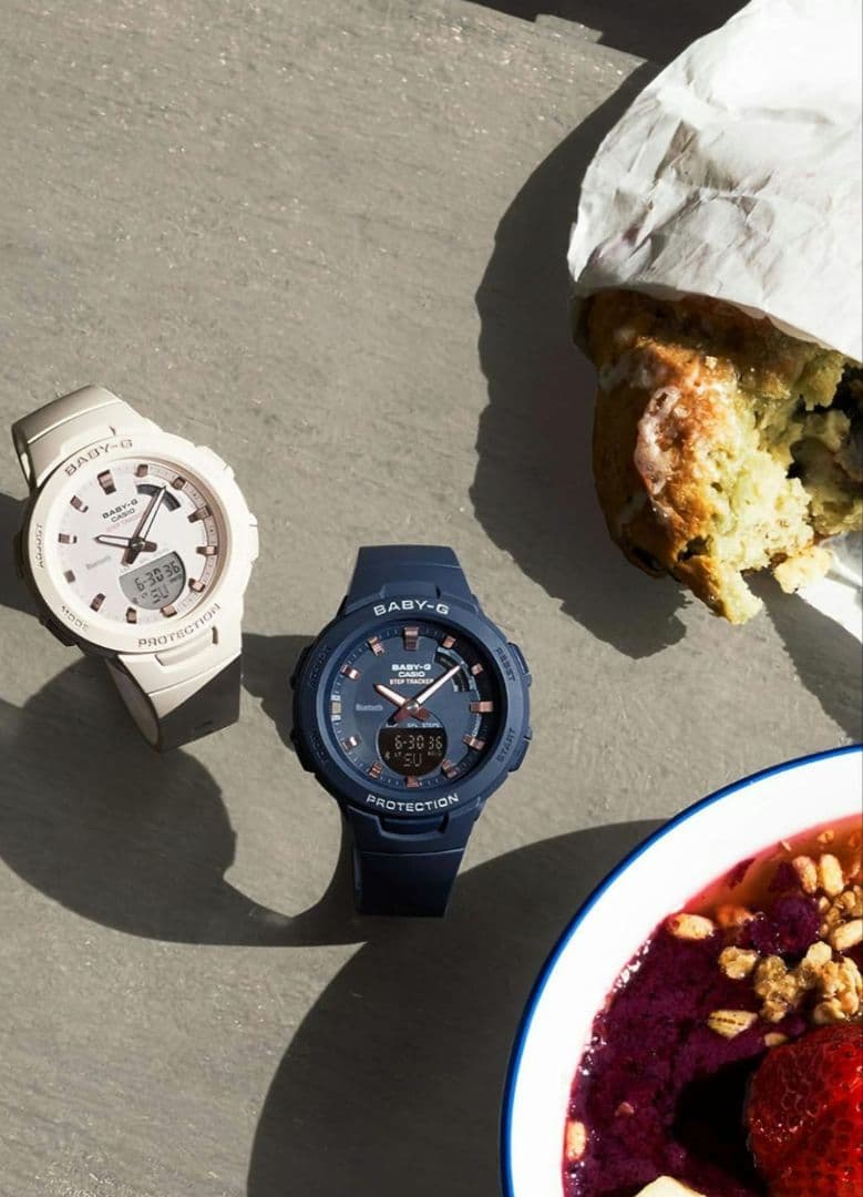 CASIO BABY-G BSA-B100 Bluetooth ベージュ