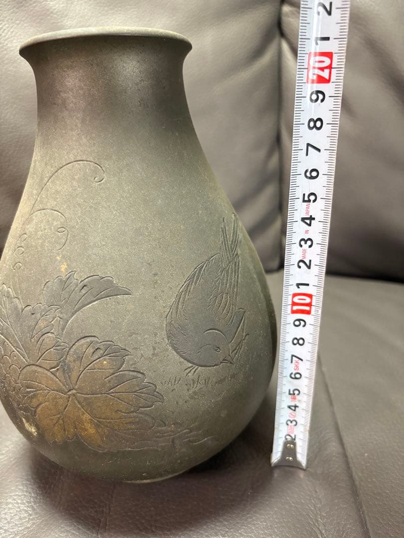 置物　花瓶　鳥