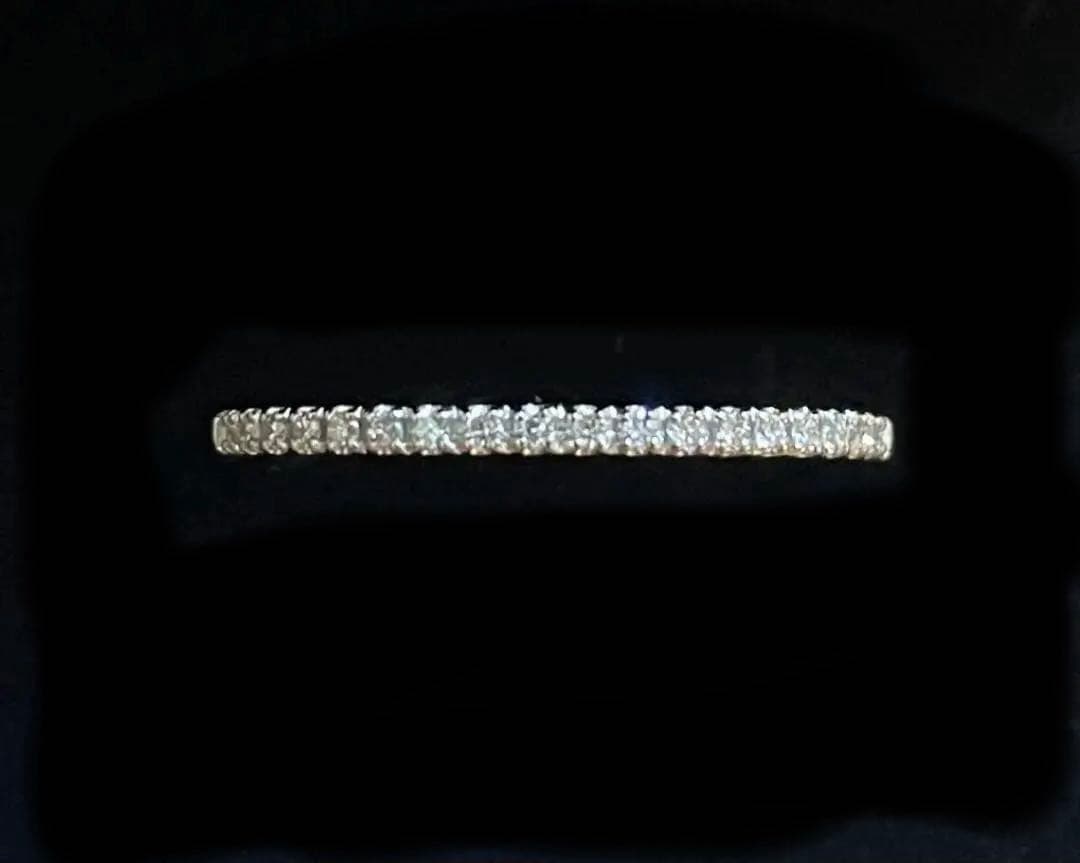 ♦️Pt900 天然ダイヤモンド ハーフエタニティリング（プラチナ）