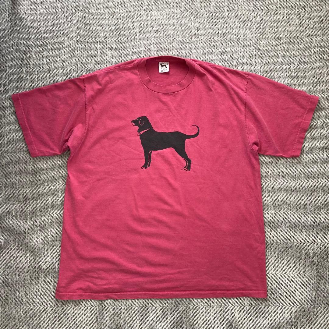 足の裏黒介 ビンテージ The Black Dog 黒犬プリントTシャツ