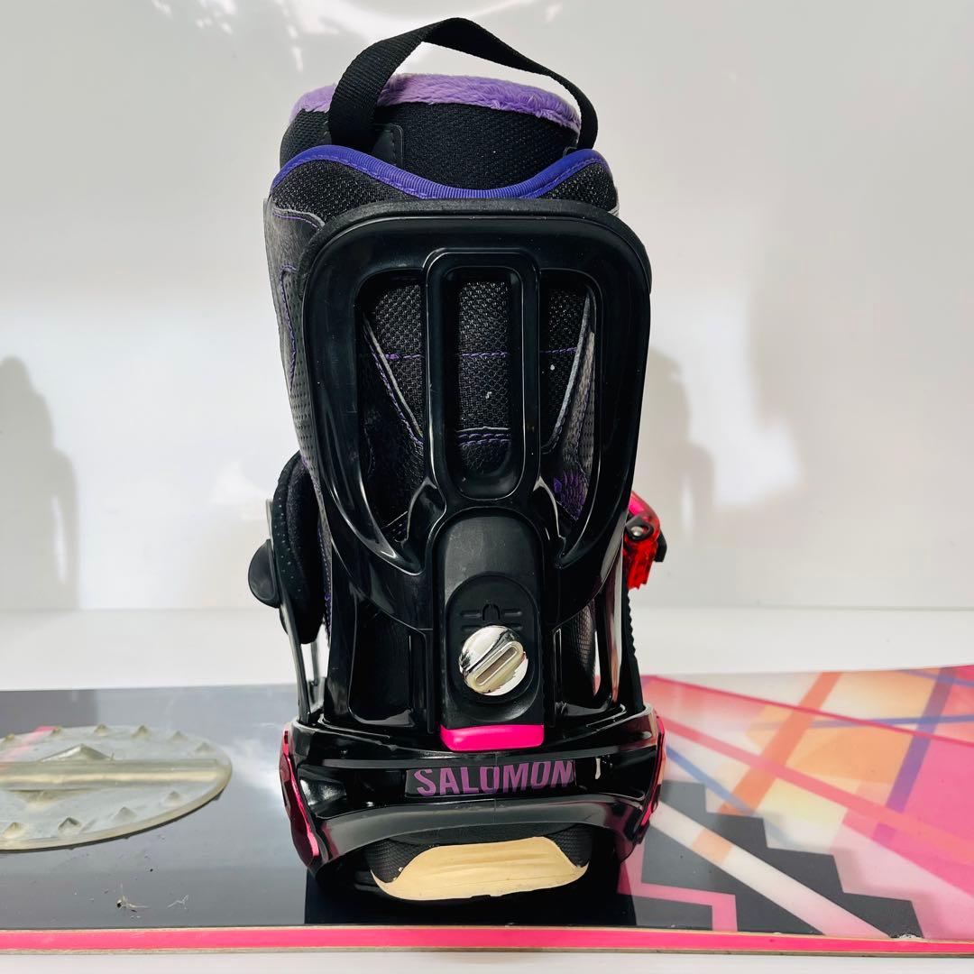 女性用　サロモン　スノボ　スノーボード　3点セット　リズム　レディース　25.5
