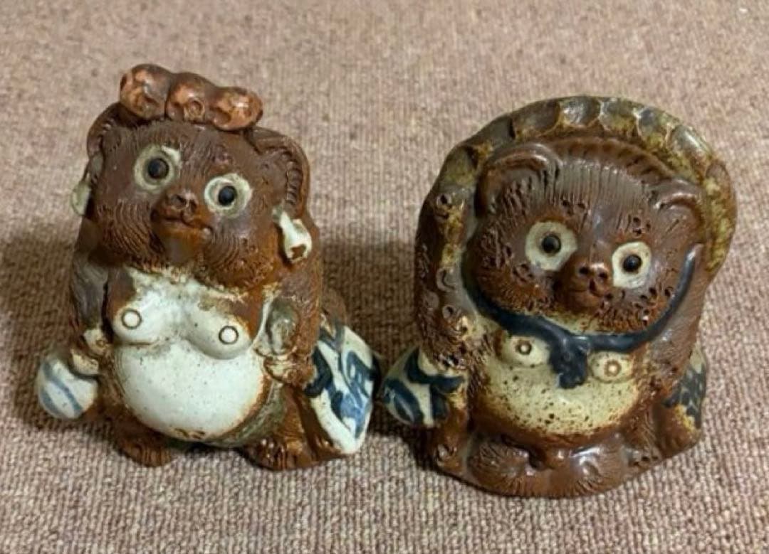 信楽焼 狸の置物 たぬき 招き猫のコレクション 招き猫 カエル 置物 まとめ売り