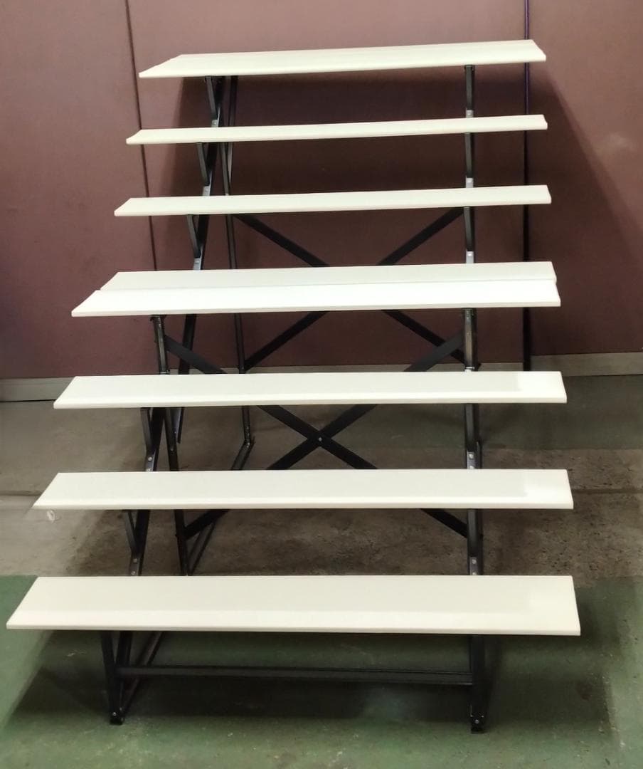 B18 雛人形用７段飾り ひな段 スチール台35号☆中古品 高さ約112cm