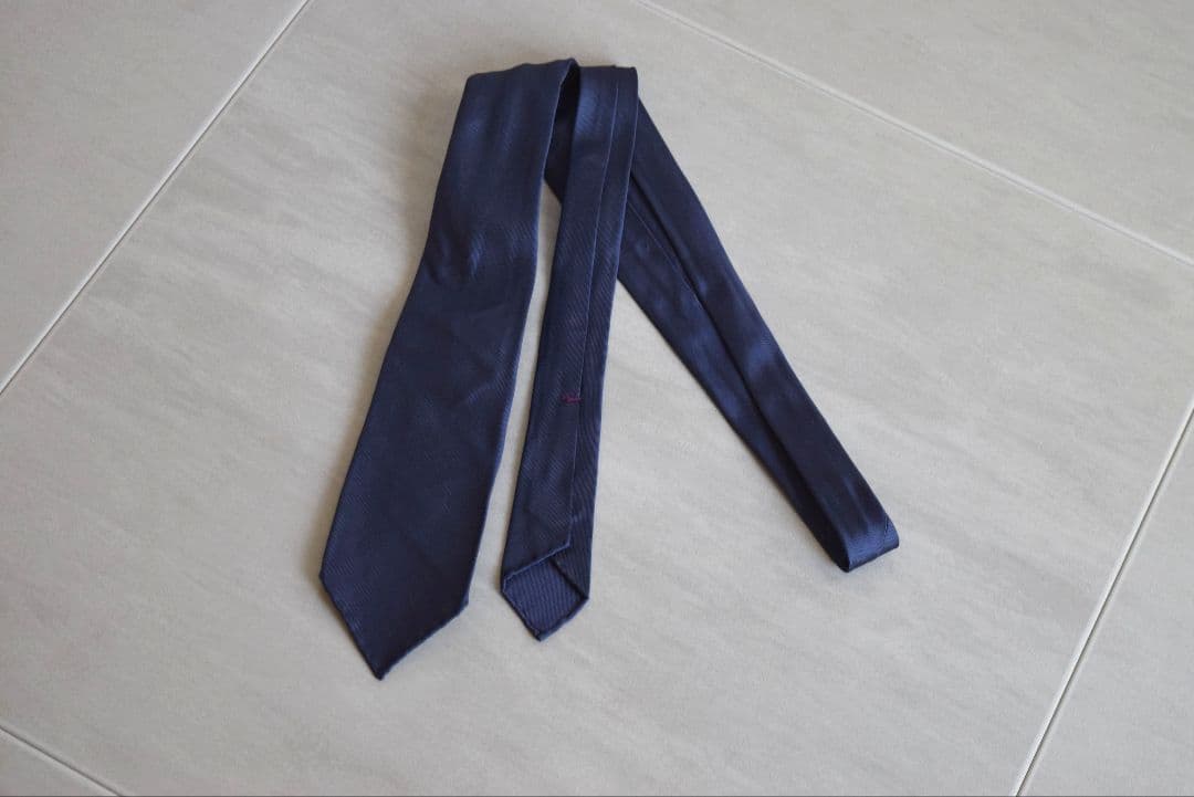 Tango245　タンゴ245　ハンドメイド　14ピエゲ　ネイビーネクタイ