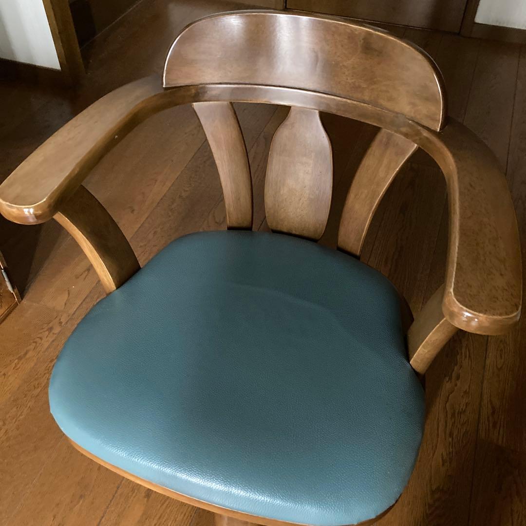 さったな　木製ダイニングチェア(回転可能)1脚