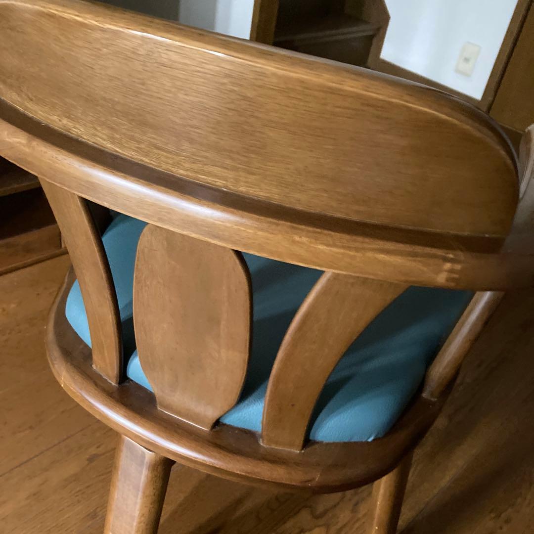 さったな　木製ダイニングチェア(回転可能)1脚