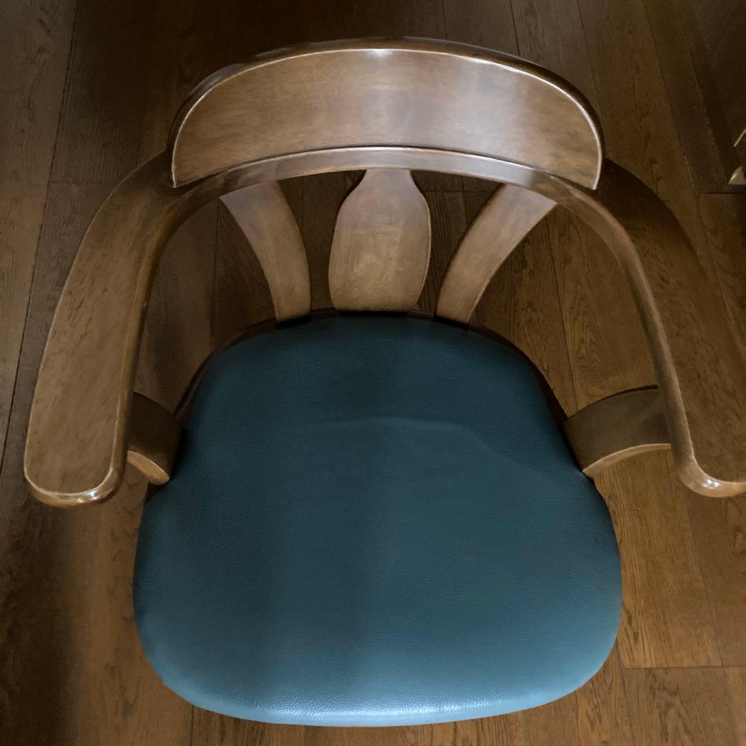 さったな　木製ダイニングチェア(回転可能)1脚