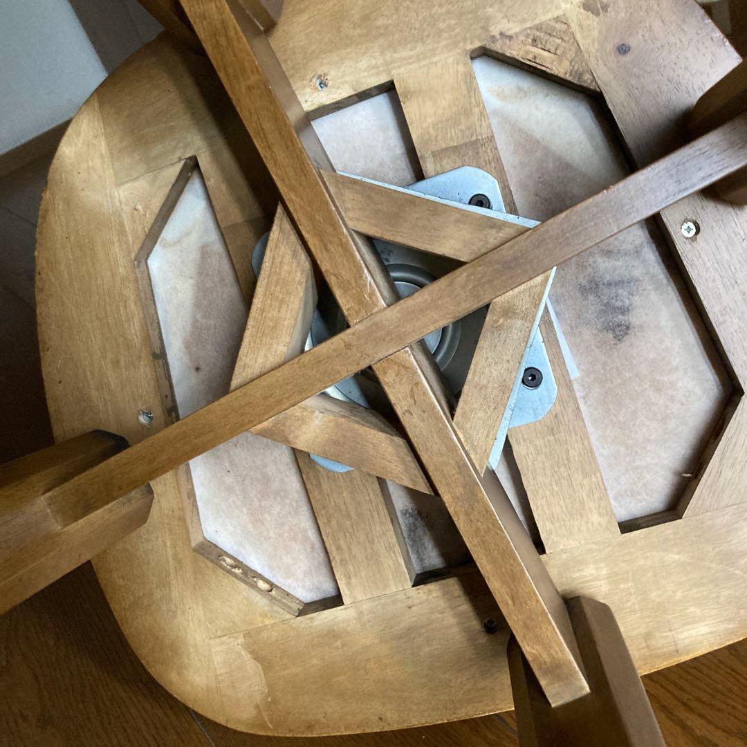 さったな　木製ダイニングチェア(回転可能)1脚