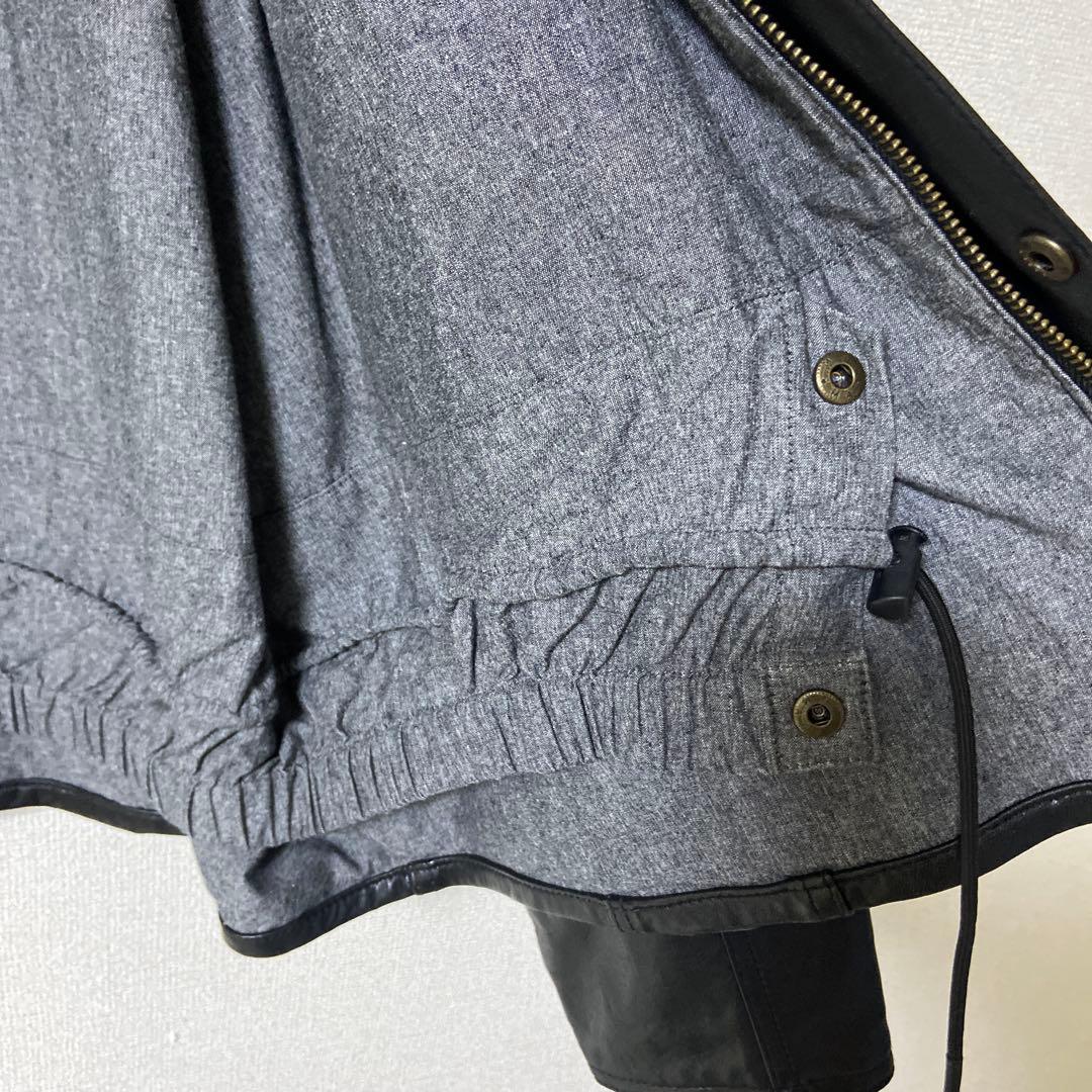 yoused ビンテージ レザー　ドライバーズジャケット　リメイク　サイズ1