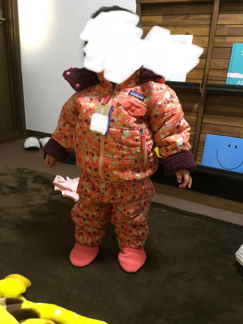 パタゴニア　ベビー・リバーシブル・トリブルズ・フーディ 上下セット ２Ｔ　スノー