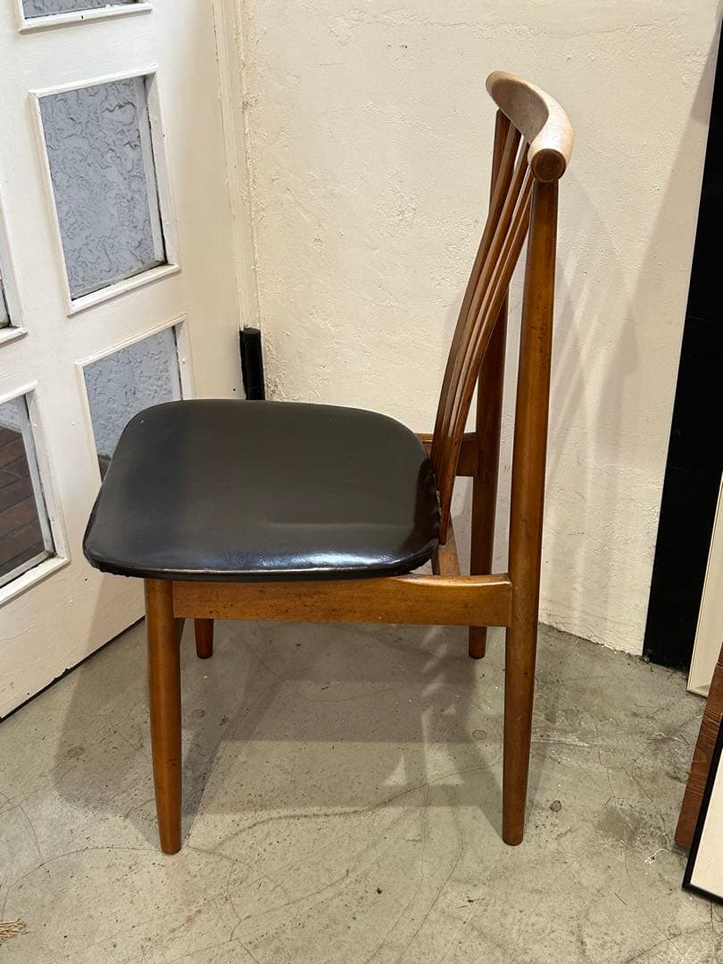 貴重!! 60s 70s ビンテージ 飛騨家具 日進木工　ウッドチェア ①