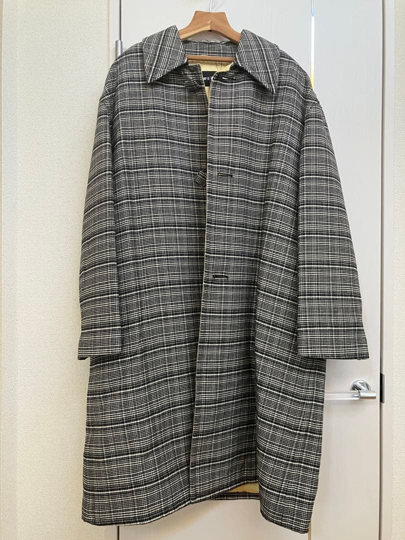 RAF SIMONS 18AW チェック柄 オーバーサイズ コート 48 新品