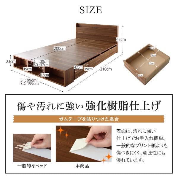 uqシェルフベッド Finbro (マットレスセット)シングル