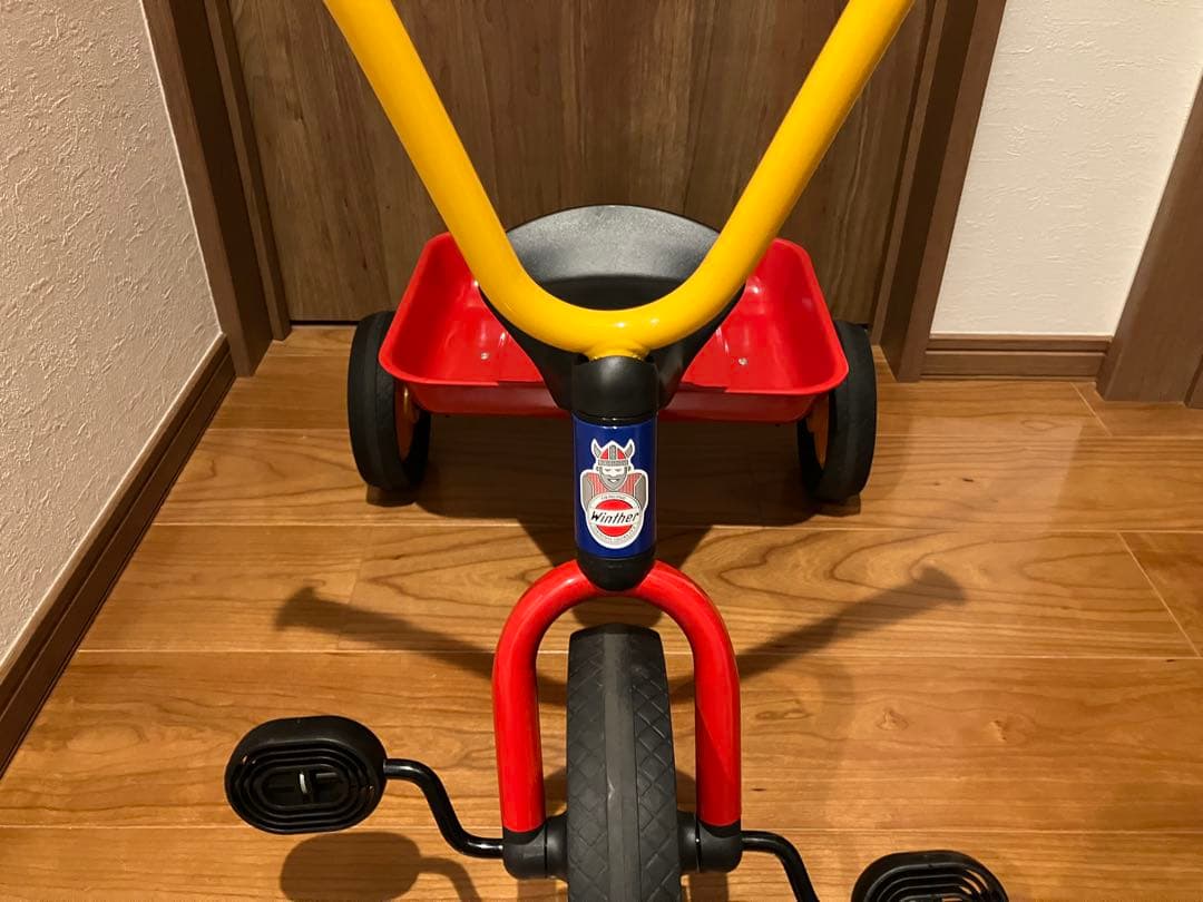 【美品】 ボーネルンド ウィンザー社 ペリカンデザイン 三輪車（荷台つき）