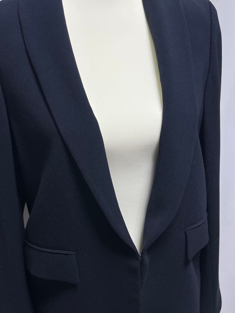 ADAM ET ROPE バックサテンショールカラージャケット パンツ