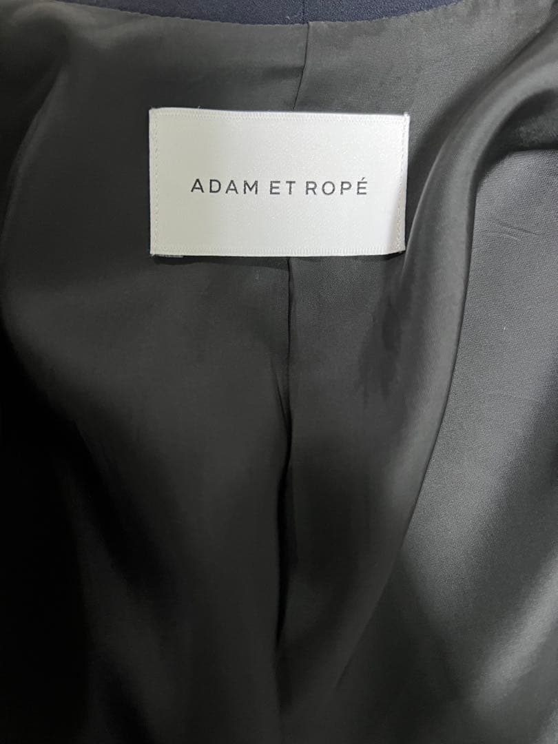 ADAM ET ROPE バックサテンショールカラージャケット パンツ