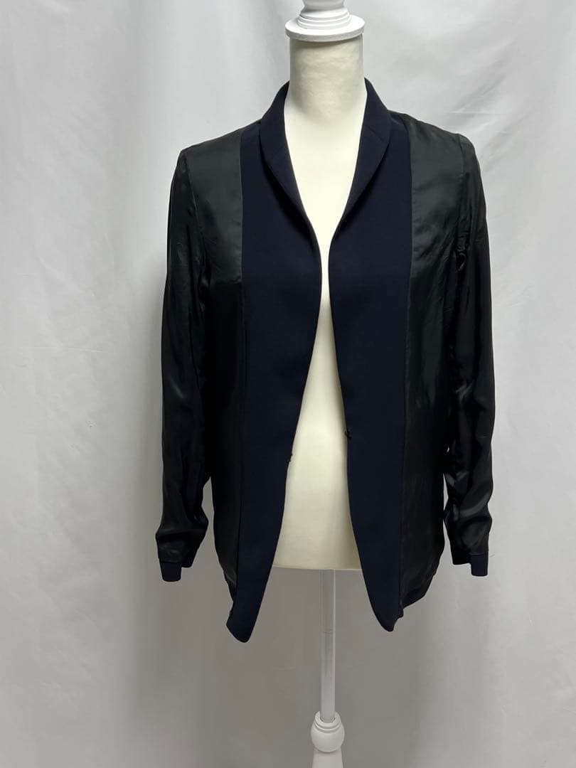 ADAM ET ROPE バックサテンショールカラージャケット パンツ