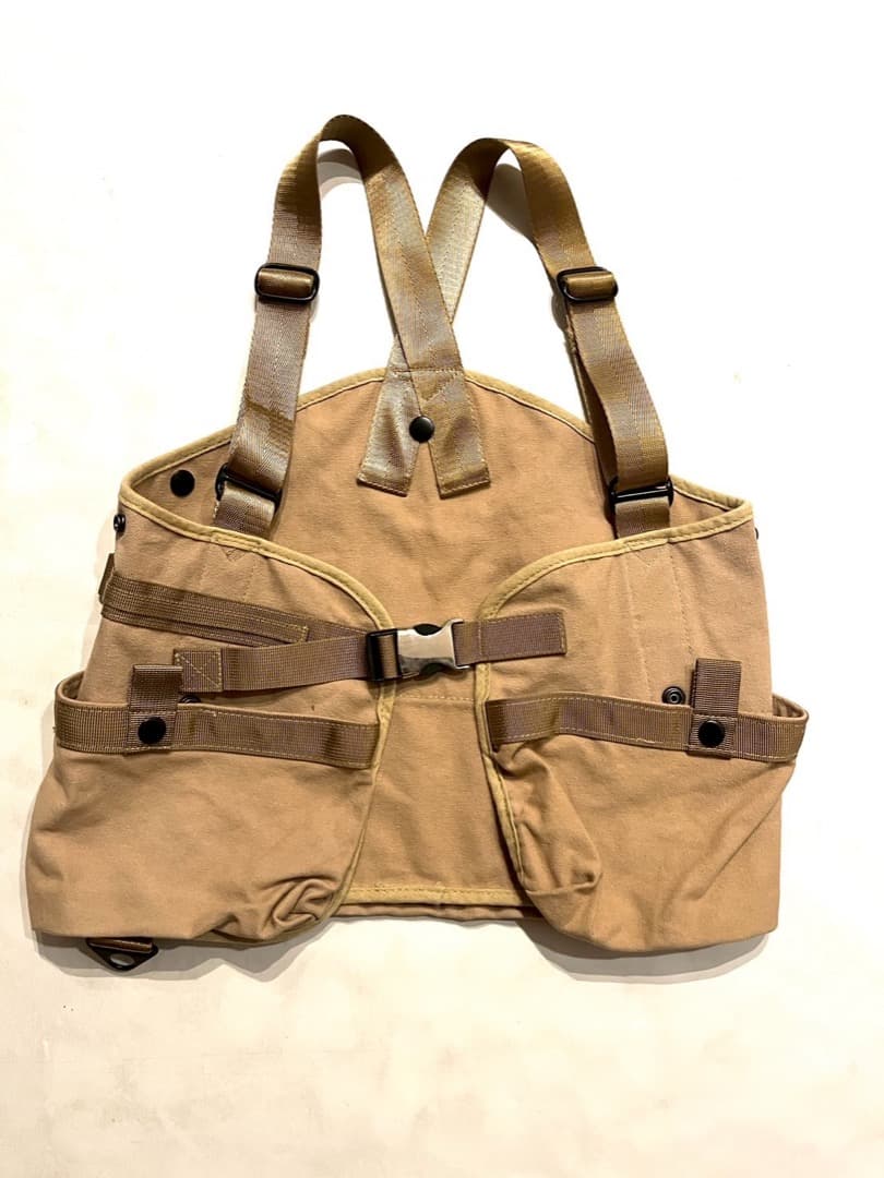 廃盤 デバイスワークス 親子 キャンプベスト ベージュセット