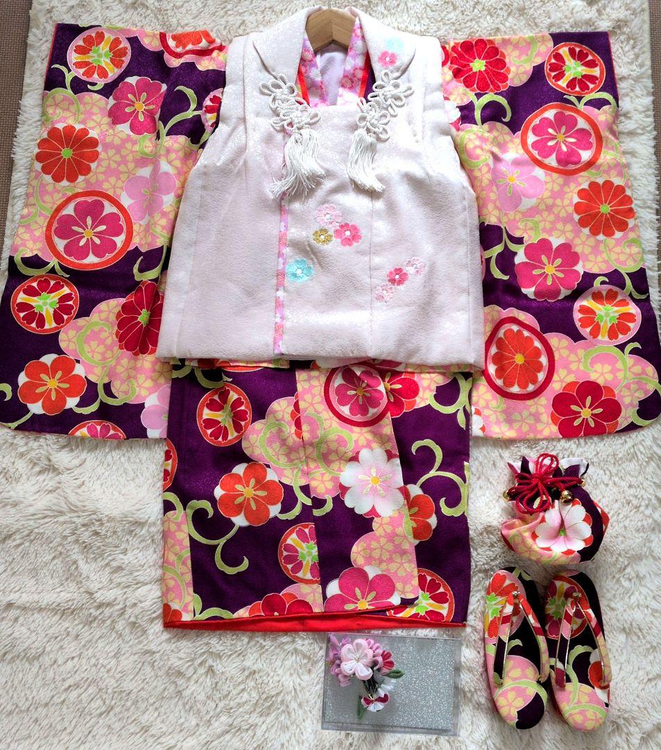 式部浪漫　七五三 着物セット 子供用 花柄