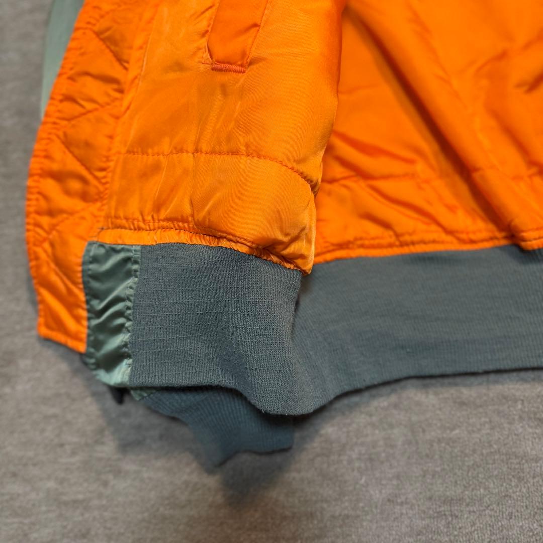 【USA製】 アルファ MA-1 90s フライトジャケット リバーシブル 短丈