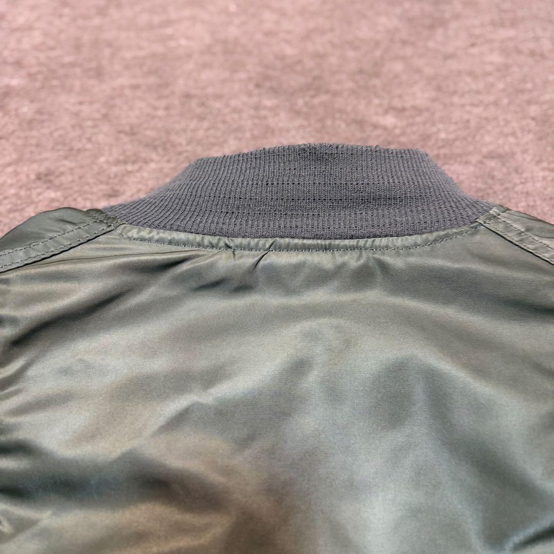 【USA製】 アルファ MA-1 90s フライトジャケット リバーシブル 短丈