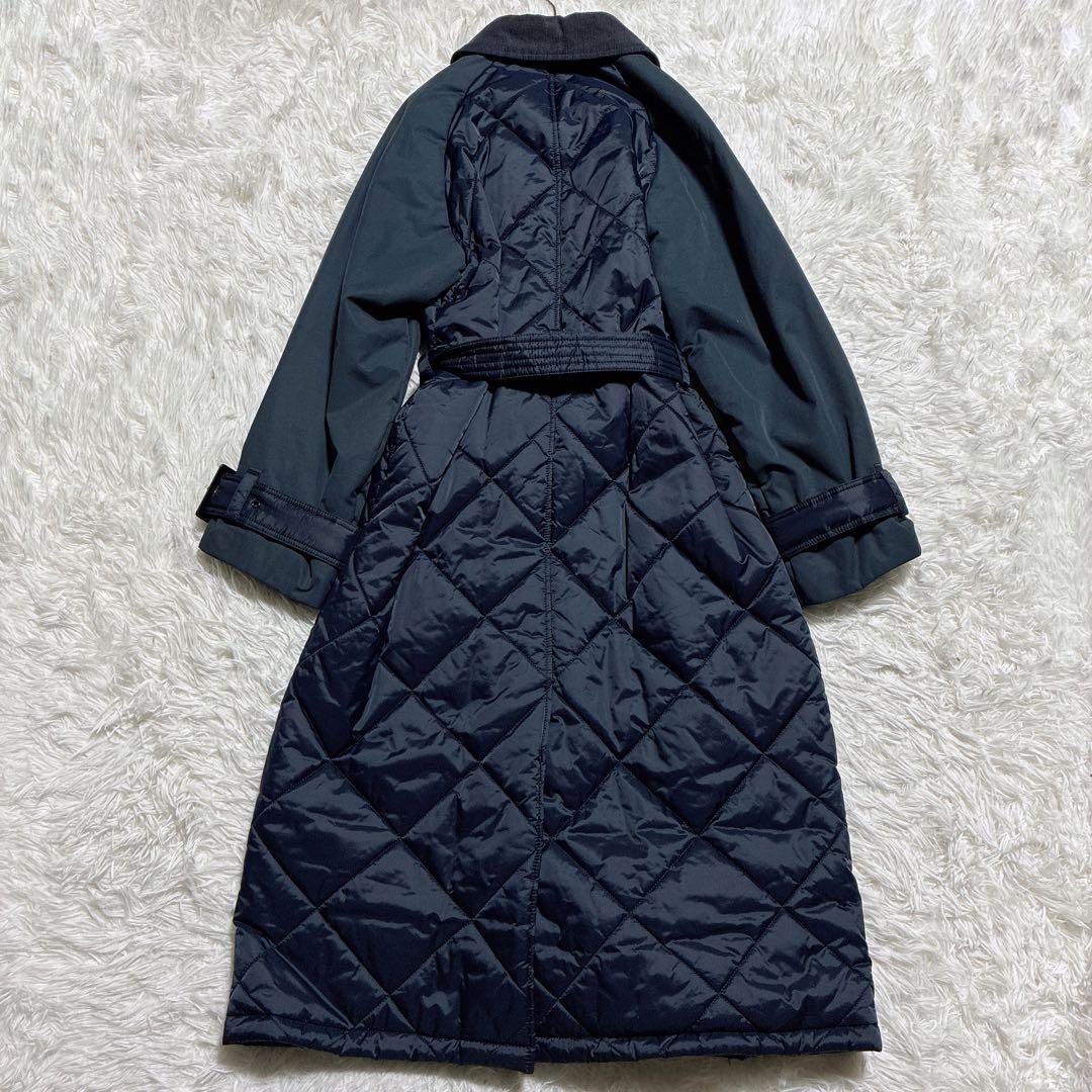 近年⭐️バブアー　アレクサチャン　キルティングコート　ベルト　中綿コート　洗える