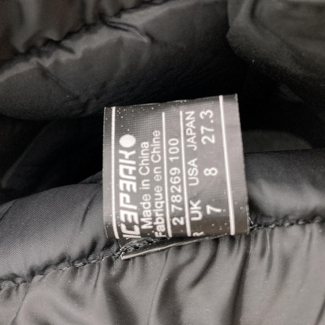 【新品未使用】ICEPEAK Aissa MR スノーブーツ 黒 27.3cm