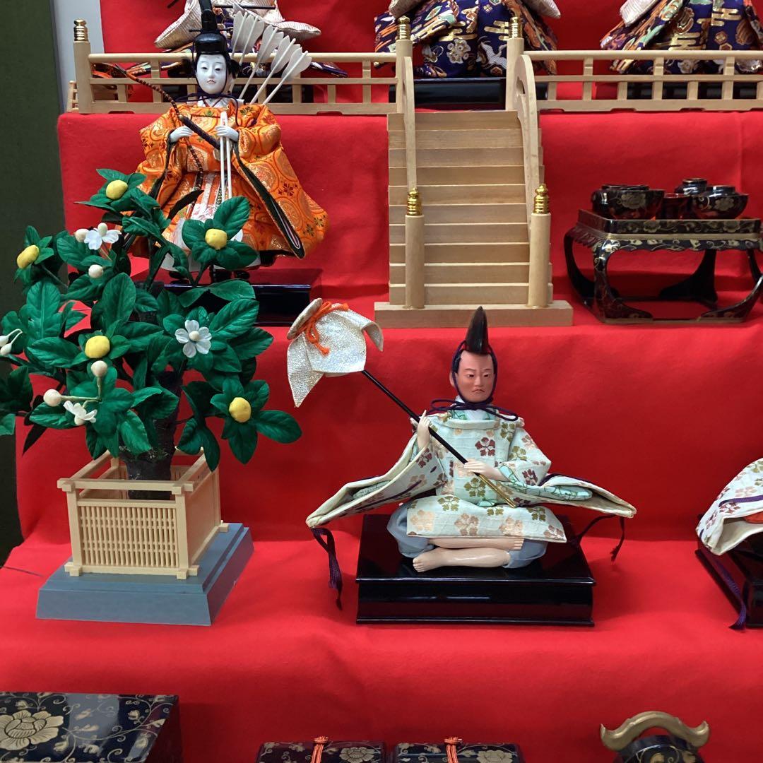 雛人形　七段飾り　雛の恵　中古品　120巾　東玉