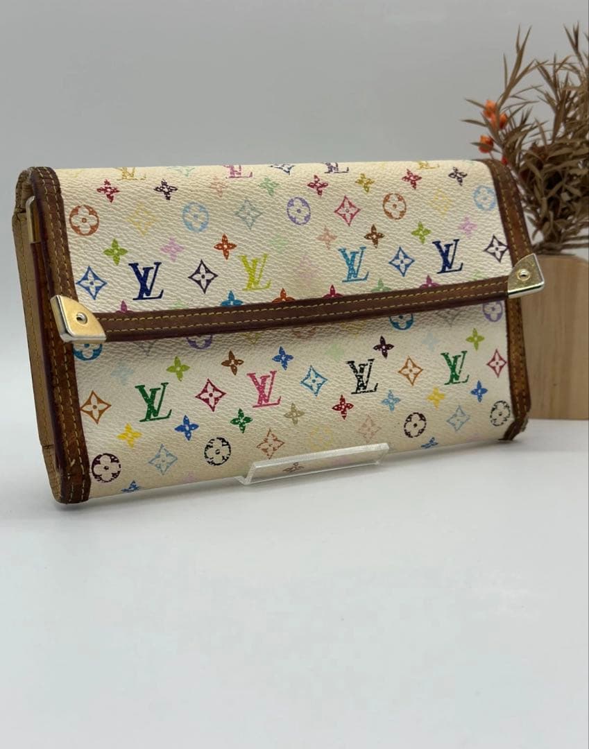 ルイヴィトン モノグラム マルチカラー ポルトトレゾール インターナショナル