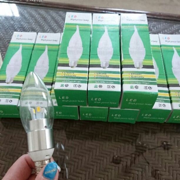 LED シャンデリア球 220V 50Hz 10個セット