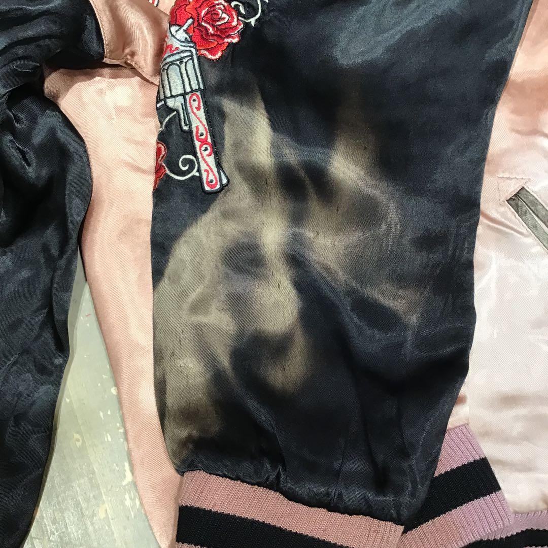 o*@様 古着 スカジャン LUCKY-13 ラッキー13 ドクロ 刺繍 Y2K