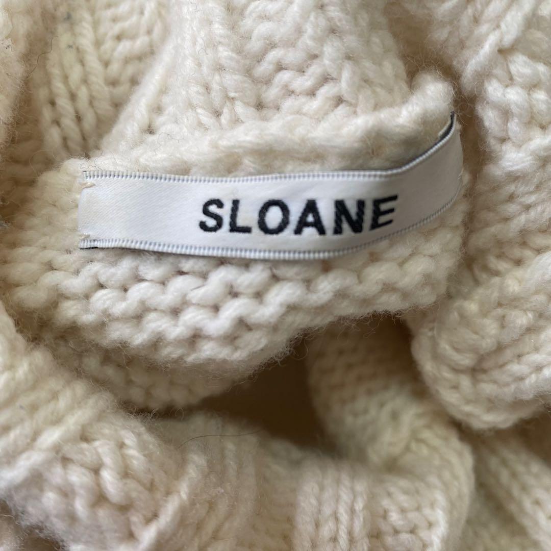 SLOANE 3Gジーロンラム×カシミヤ ドロップショルダーニット 1 ホワイト