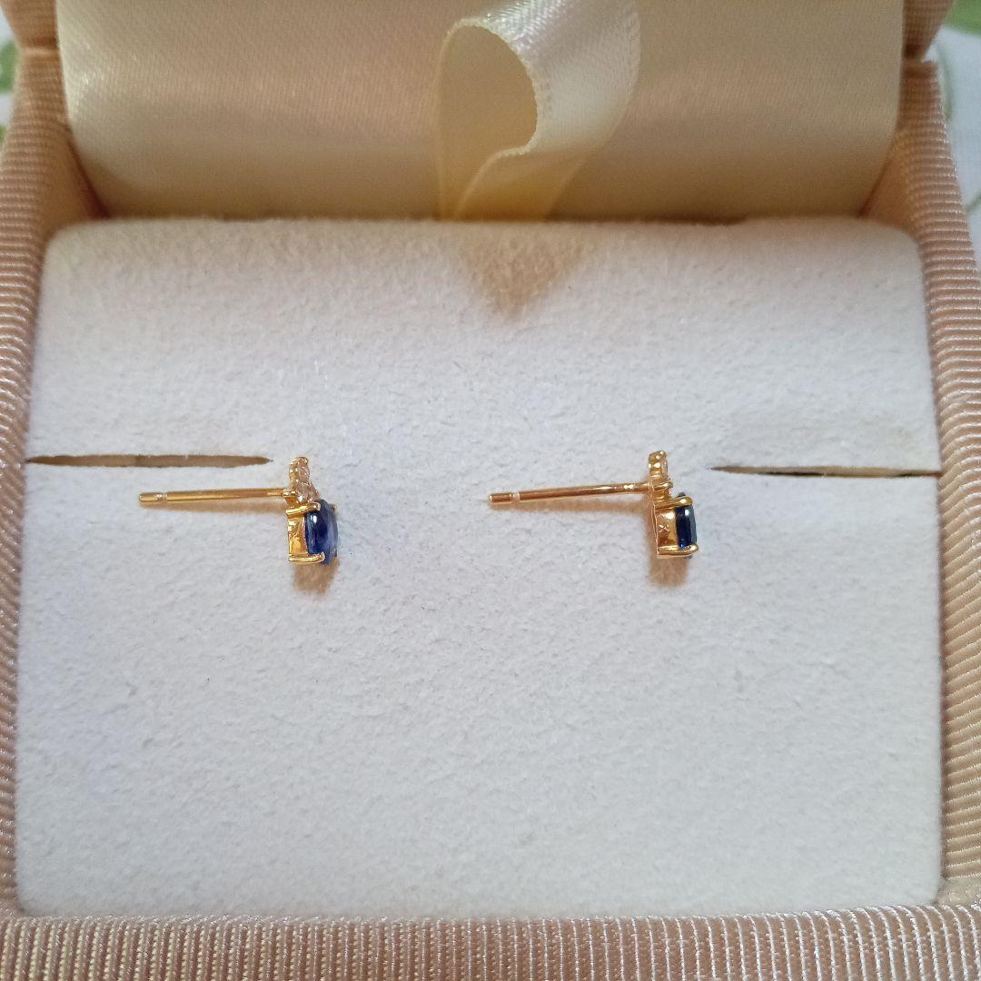 BIZOUX フラヴィ ピアス サファイア×ダイヤモンド