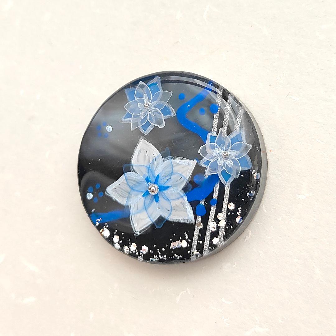 【878】ハンドメイド　レジン　ヘアゴム　ポニーフック