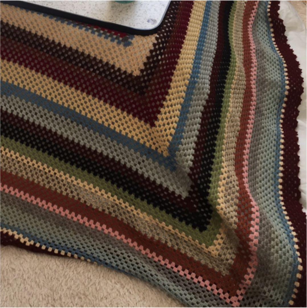 手編みこたつカバーレトロサイズ大きめ