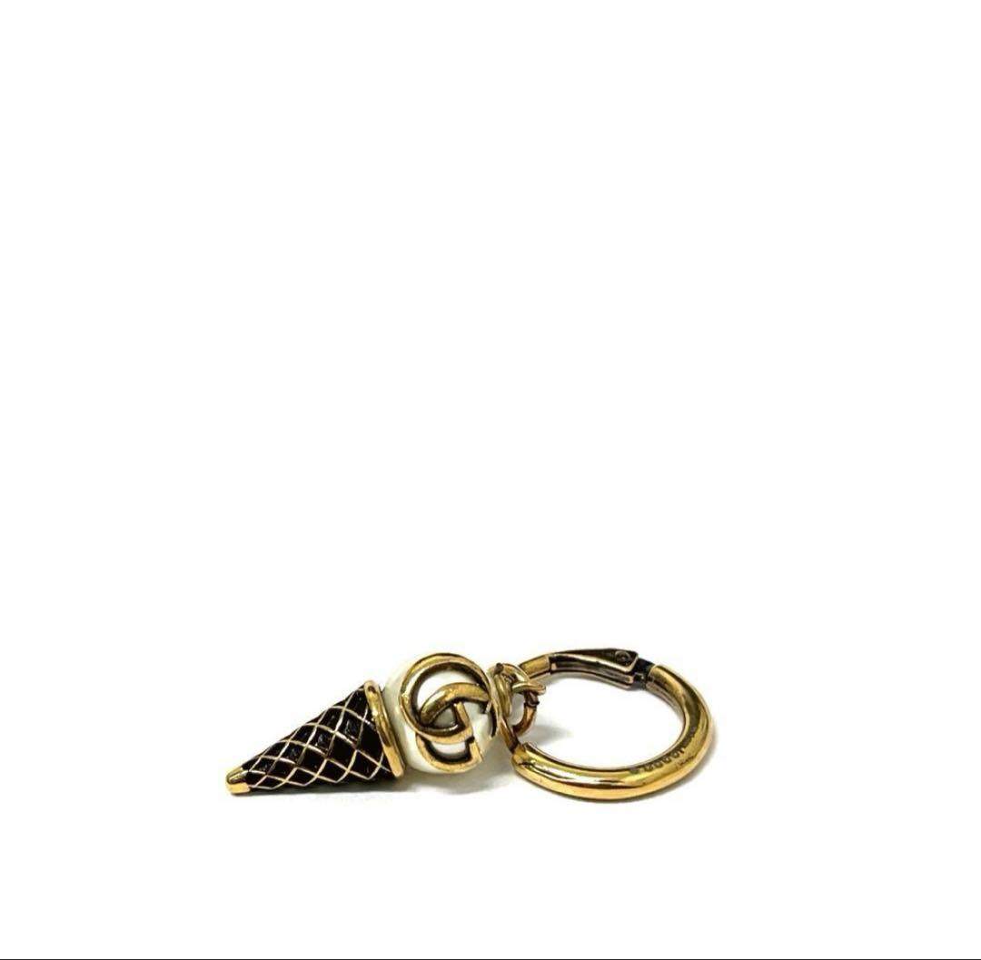 GUCCI　ピアス　アイスクリームコーン　GGマーモント　片耳用
