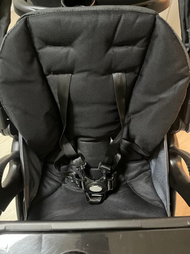 KATOJI 二人でゴーDX ブラック 2人乗りベビーカー　レインカバー未使用