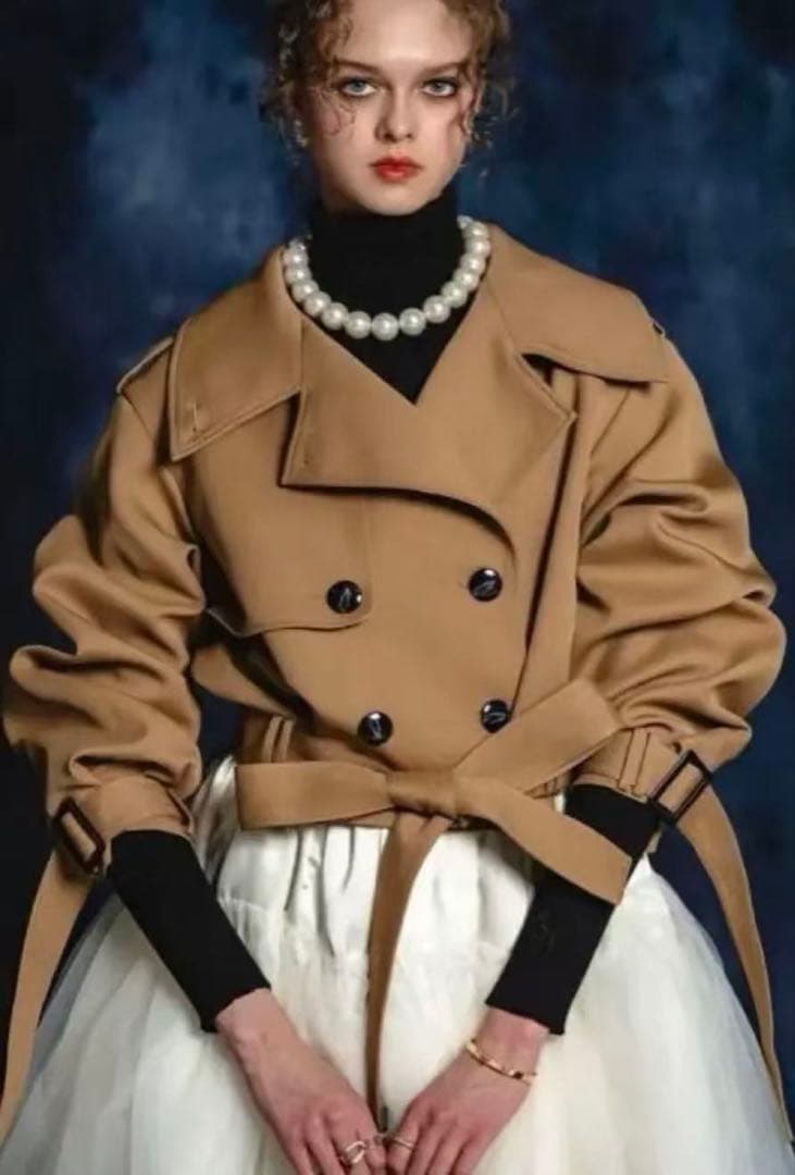 sheller shéllerシェリエ2way short trenchcoat