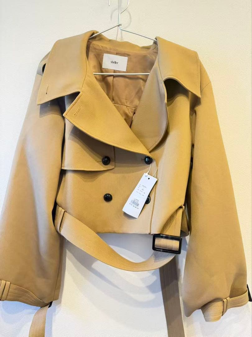 sheller shéllerシェリエ2way short trenchcoat