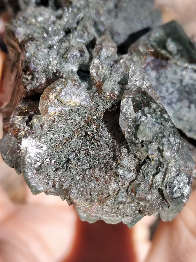 【激渋ルチル】マニハール産ルチルクォーツ原石