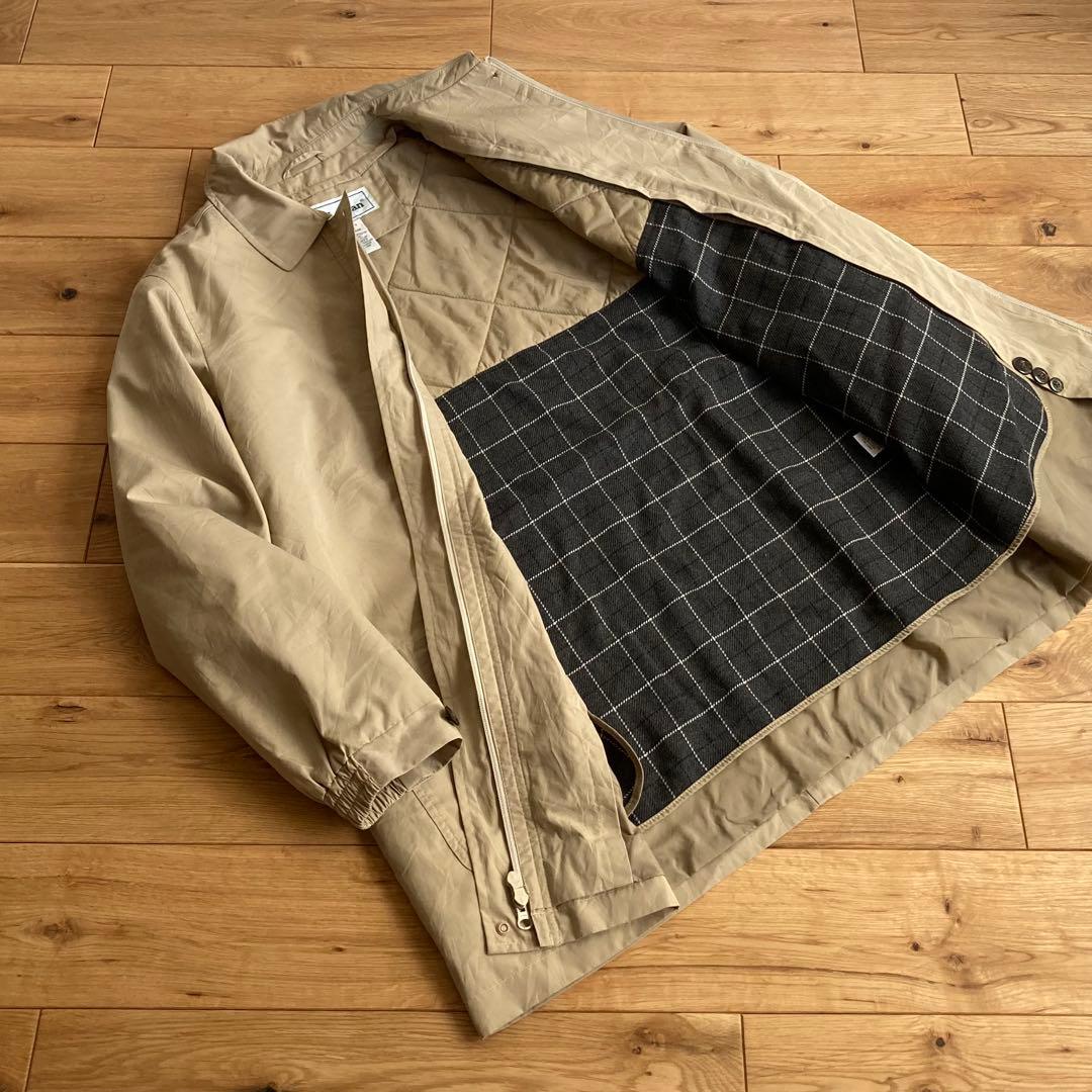 ビンテージ エルエルビーン キルティング ライナー付 ステンカラーコート