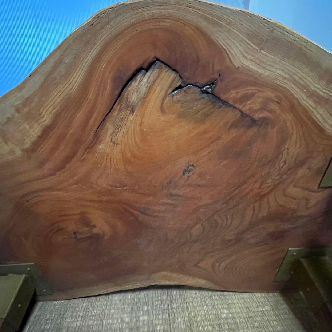 一枚板 無垢 天然木 耳付き 座卓 ローテーブル 和モダン