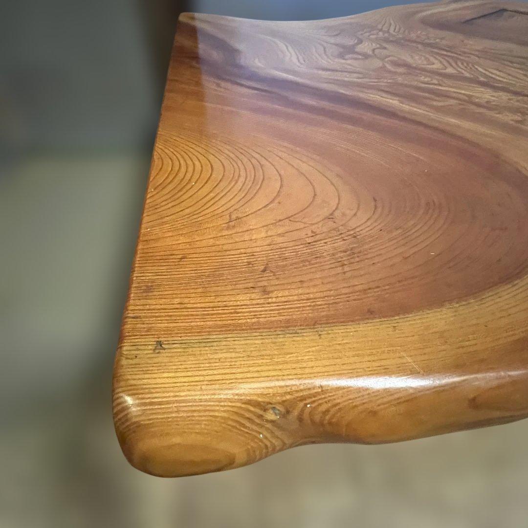 一枚板 無垢 天然木 耳付き 座卓 ローテーブル 和モダン